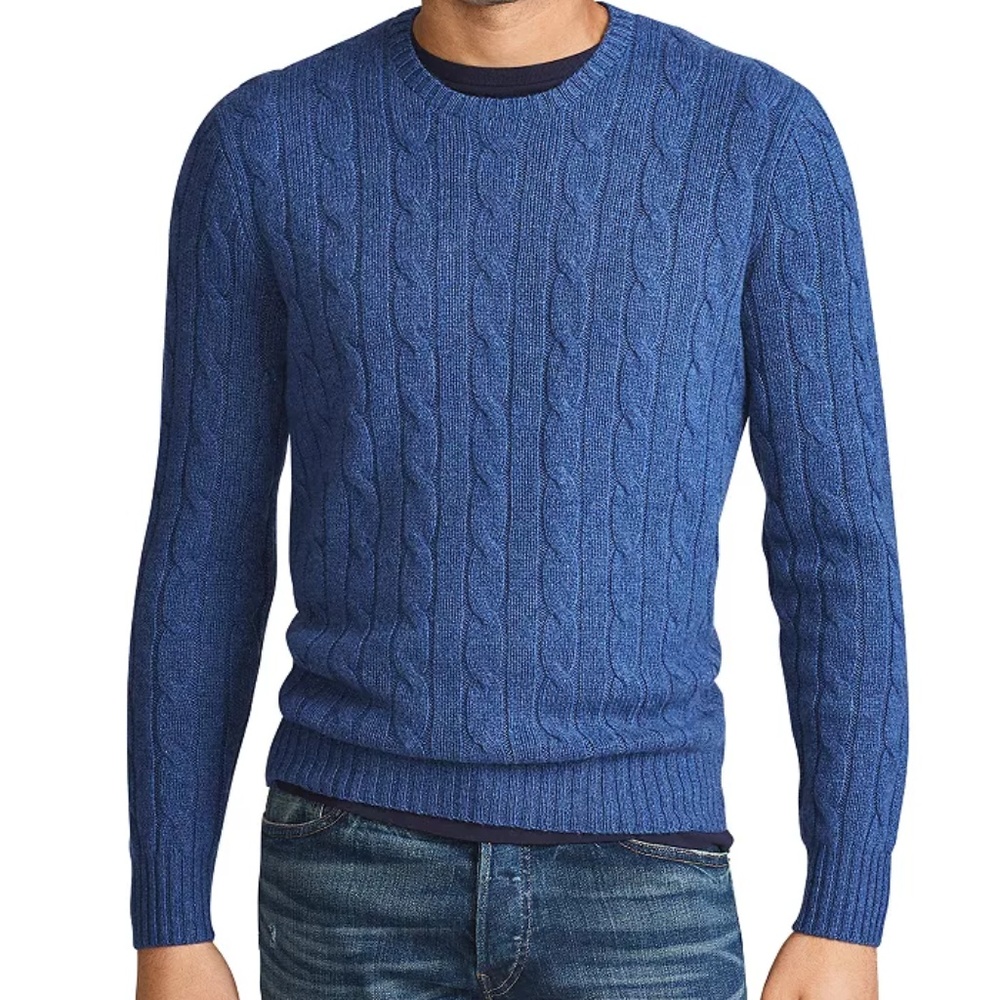 Ralph Lauren 100% Cashmere Cable Knit Sweater NWT
